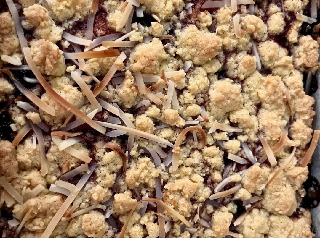 Cherry & Coconut Slice
