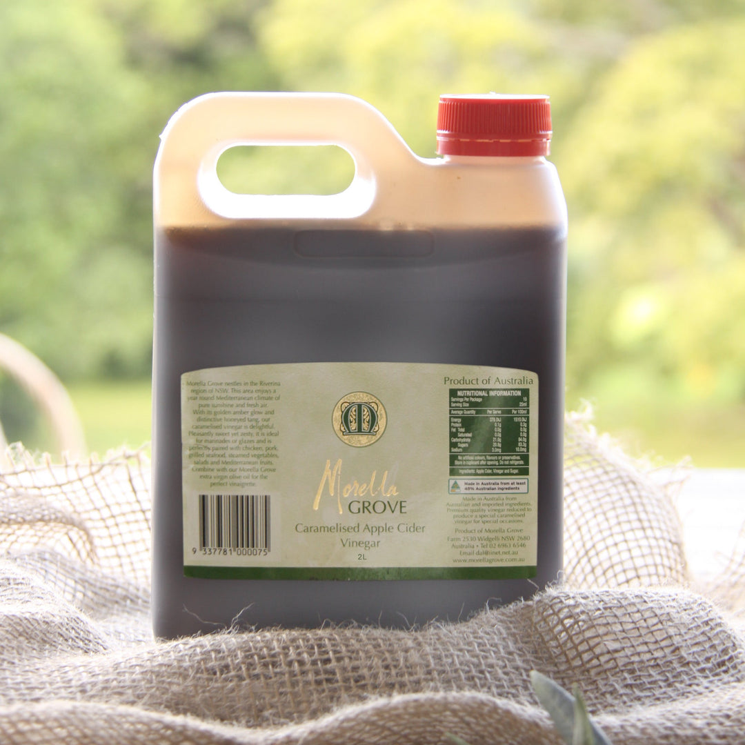 Morella Grove caramelised apple vinegar 2L bottle