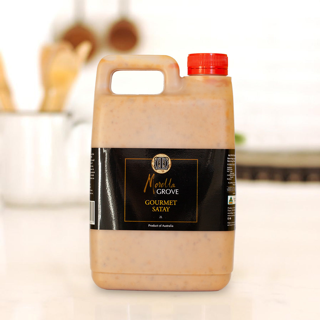 Morella Grove gourmet satay sauce 2L container
