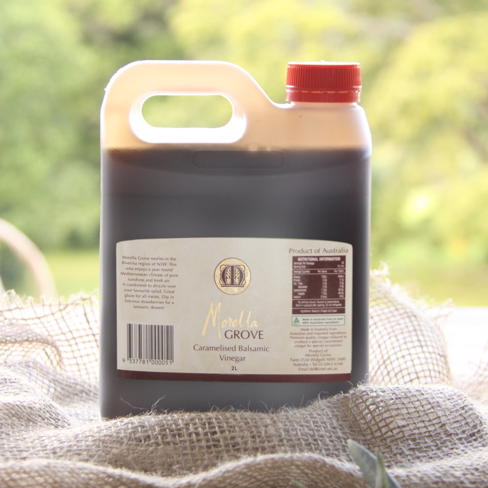 Morella Grove caramelised balsamic vinegar 2L size