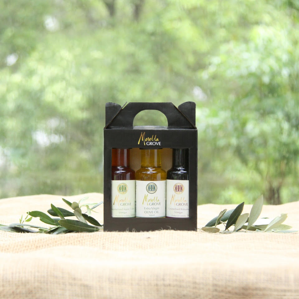 Morella Grove 100ml gift pack vinegars and olive oil