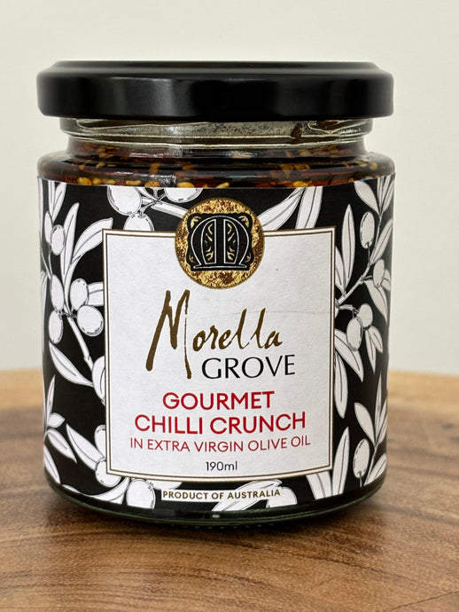 Gourmet Chilli Crunch in Morella Grove Extra Virgin Olive oil 250 ml