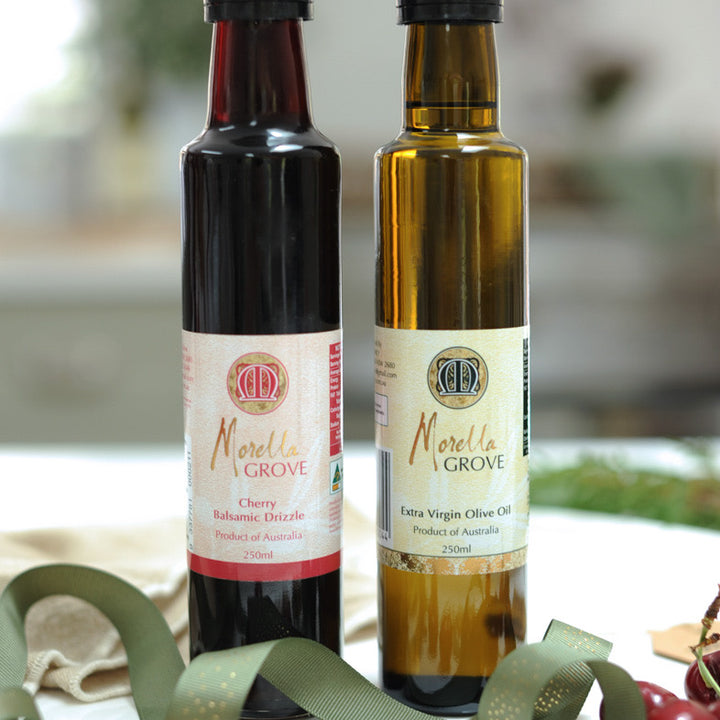 Extra Virgin Olive Oil 250ml  + Cherry Balsamic Drizzle 250ml