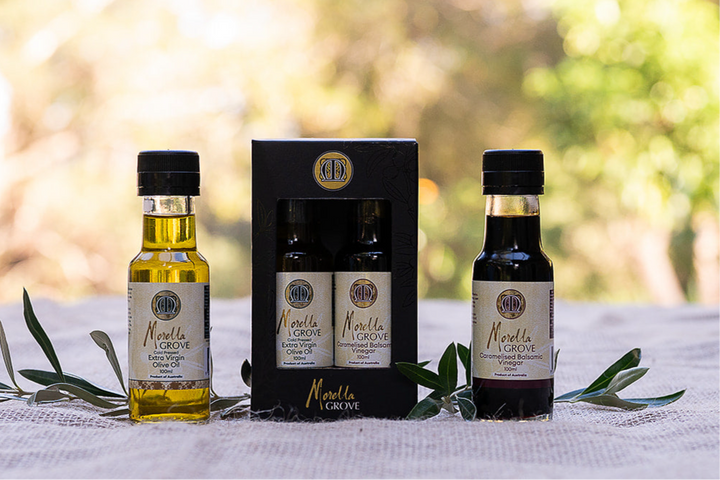 Extra Virgin Olive Oil + Caramelised Balsamic Vinegar 100 ml Gift Pack