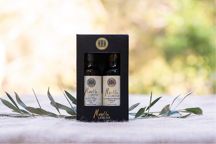 Extra Virgin Olive Oil + Caramelised Balsamic Vinegar 100 ml Gift Pack
