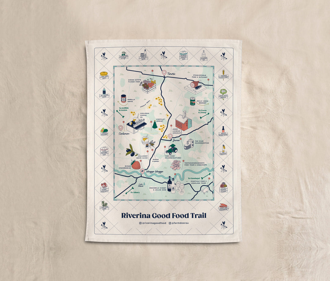 Riverina Good Food Trail Tea Towel