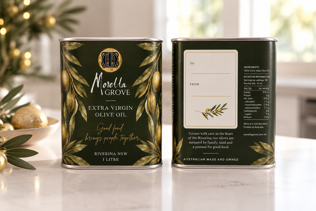 Morella Grove Limited Edition 1L Extra Virgin Olive Oil Tin | GREEN