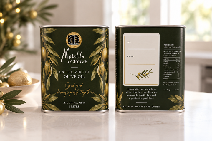 Morella Grove Limited Edition 1L Extra Virgin Olive Oil Tin | GREEN