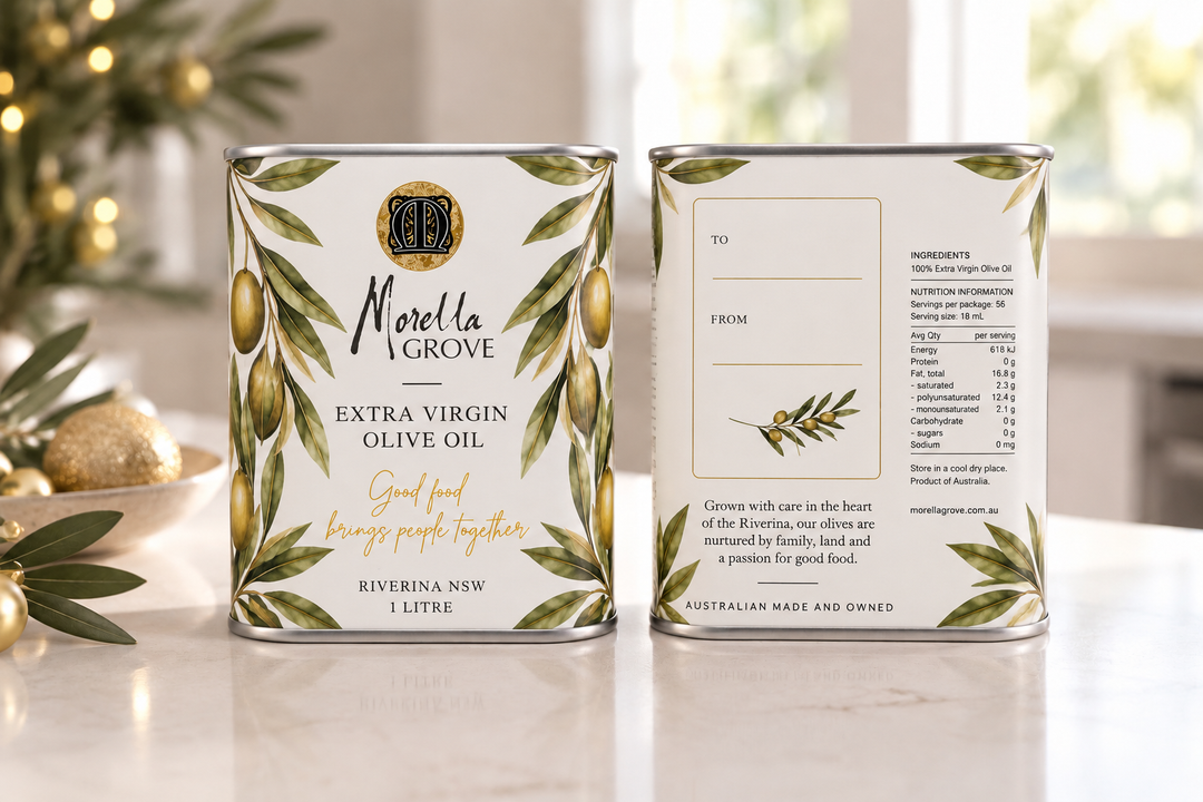 Morella Grove Limited Edition 1L Extra Virgin Olive Oil Tin | WHITE