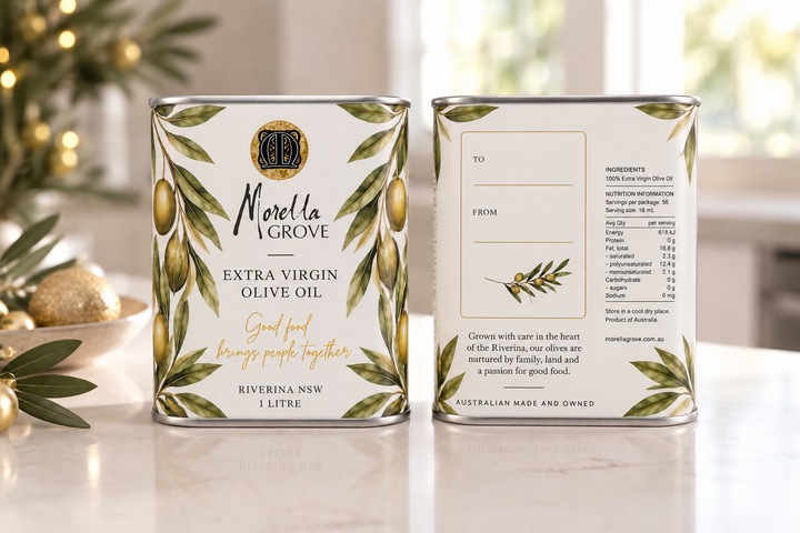 Morella Grove Limited Edition 1L Extra Virgin Olive Oil Tin | WHITE