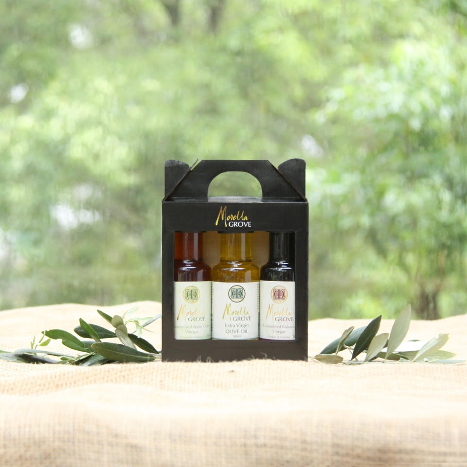 Caramelised Balsamic Vinegar + Extra Virgin Olive Oil + Caramelised Apple Vinegar - 100ml Gift Pack 3x100ml